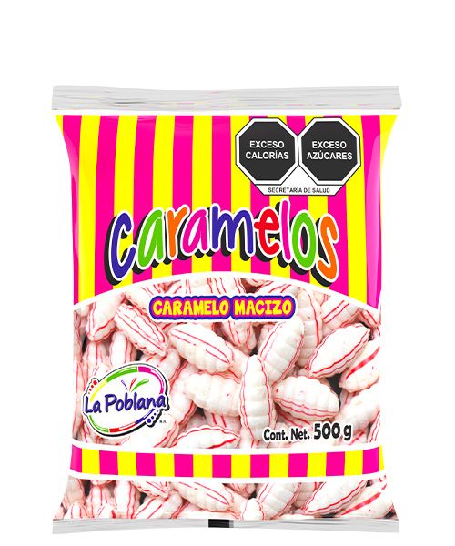 CARAMELO GUSANO MENTA 500G