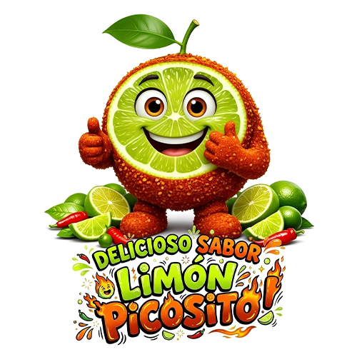 CARICATURA GOMA LIMON PICOSITO