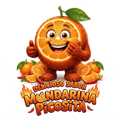 CARICATURA GOMA MANDARINA PICOSITA