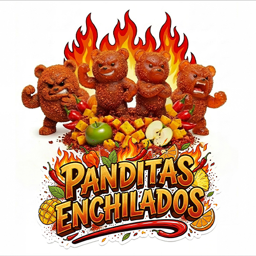 CARICATURA GOMA PANDA ENCHILADO