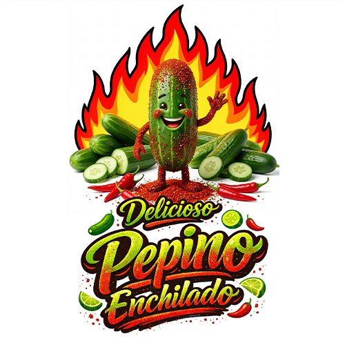 CARICATURA GOMA PEPINO ENCHILADO