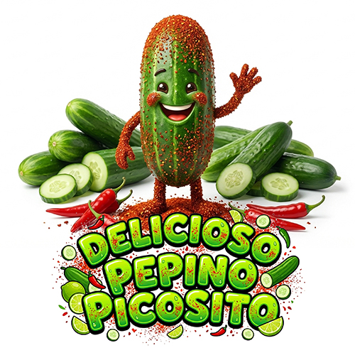 CARICATURA GOMA PEPINO PICOSITO