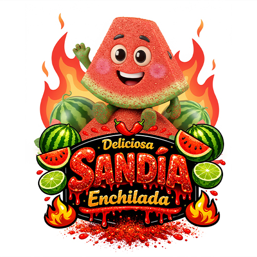 CARICATURA GOMA SANDIA ENCHILADA