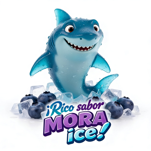 CARICATURA GOMA TIBURON MORA-ICE