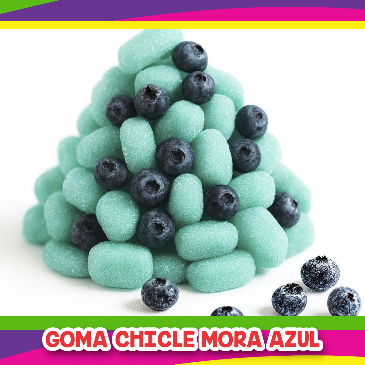 GOMA CHICLE MORA AZUL