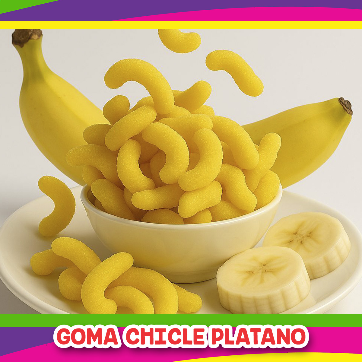GOMA CHICLE PLATANO