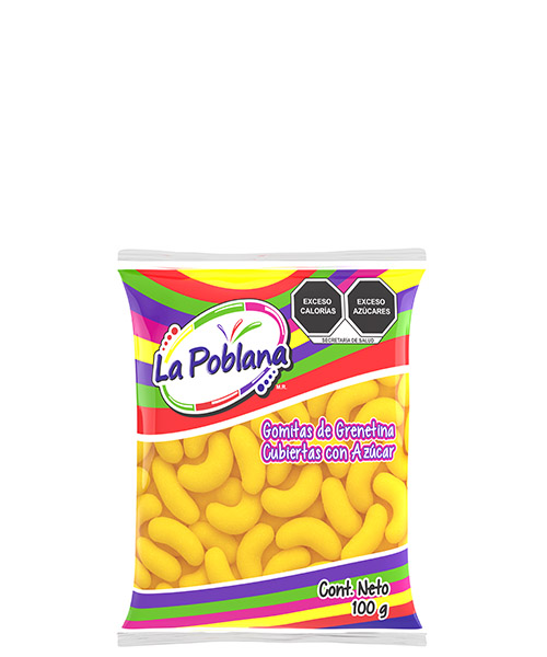 GOMA CHICLE PLATANO 100 GRS