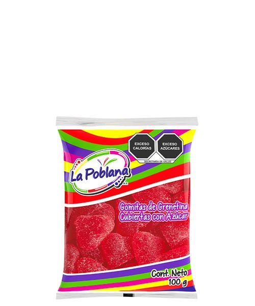 GOMA CORAZÓN ROJO 100G