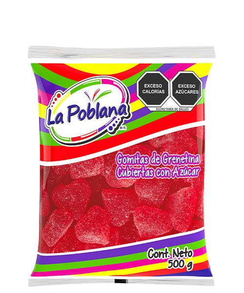 GOMA CORAZÓN ROJO 500G