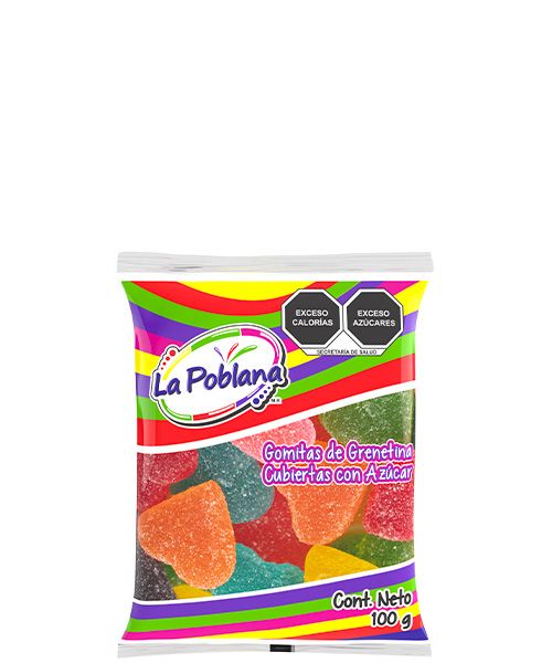 GOMA CORAZÓN SURTIDO100G