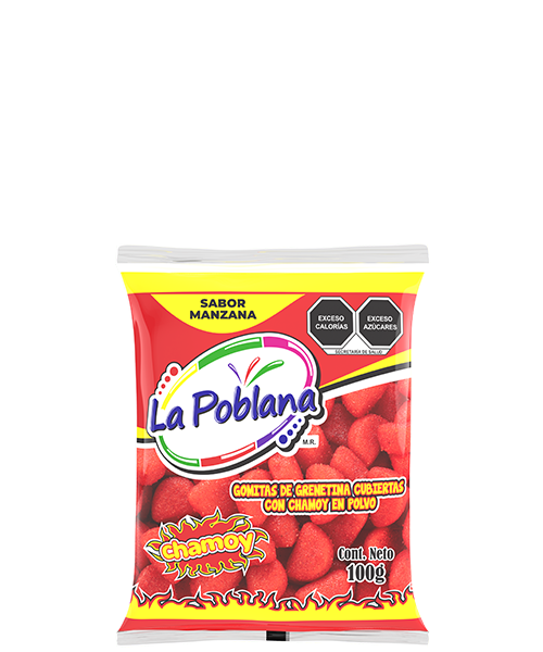 GOMA MANZANA CHAMOY 100G
